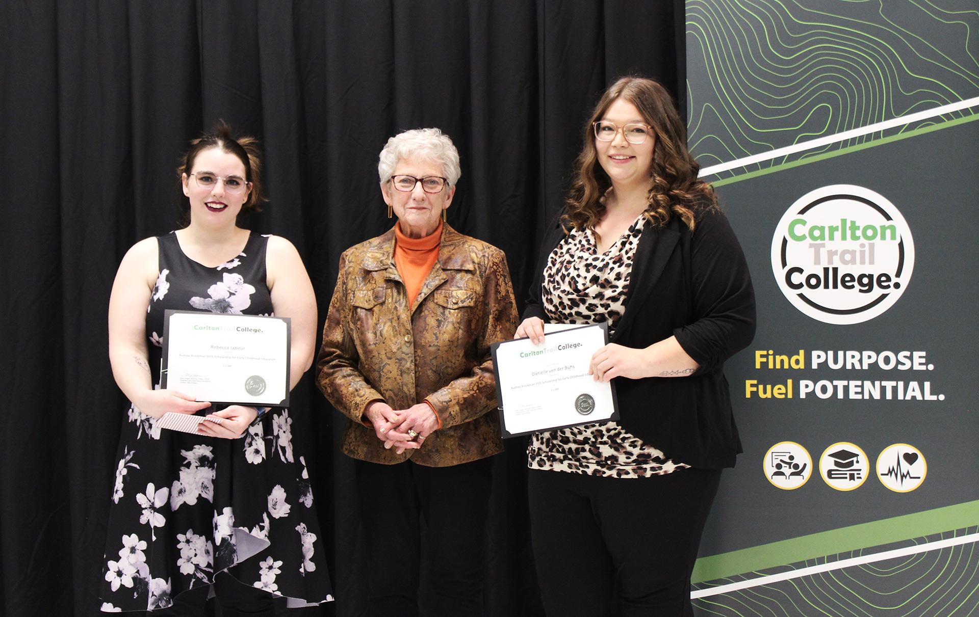 The 2025 Audrey Brockman SIOS Scholarship for Early Childhood Education - Rebecca Jabour and Danielle ven der Buhs